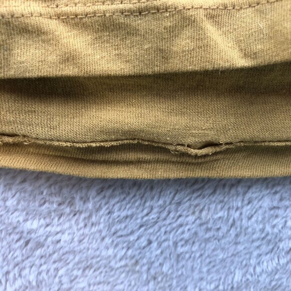 True Religion Mens T-Shirt Size 2XL Short Sleeve Yellow Graphic Tee Casual Crew - Picture 6 of 9